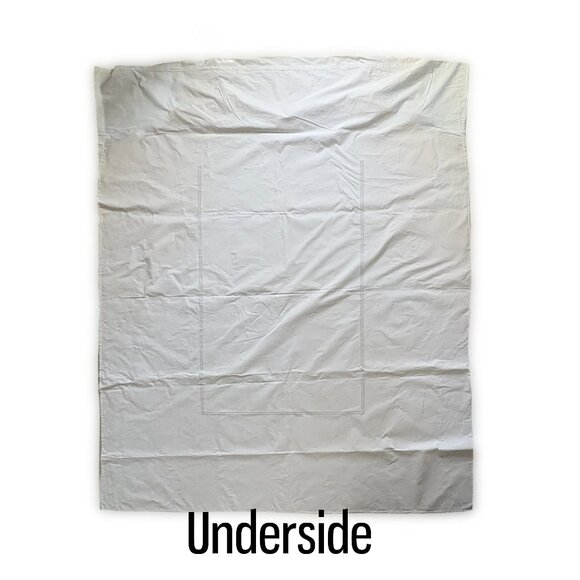 FRETTE Duvet Cover TWIN Size PERFECT Made in Italy Embroidered Borders - Picture 7 of 11